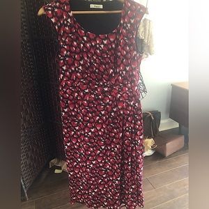 PRECIS UK red & black abstract dress